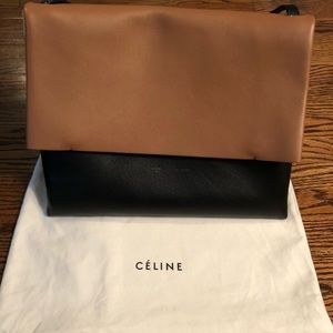 Celine All Soft Tri Color Leather Shoulder Bag